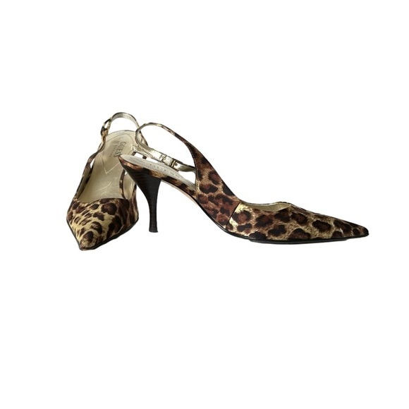 🟢 Guess By Marciano Leopard Print Pointed Toe Sling Back - US 7.5 - CLEARANCE - Picture 2 of 14